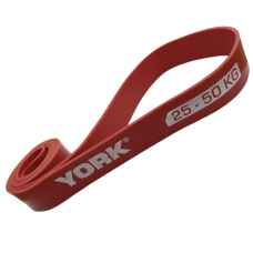 Резинка для фитнеса York 25-50 кг красный #Y-80505